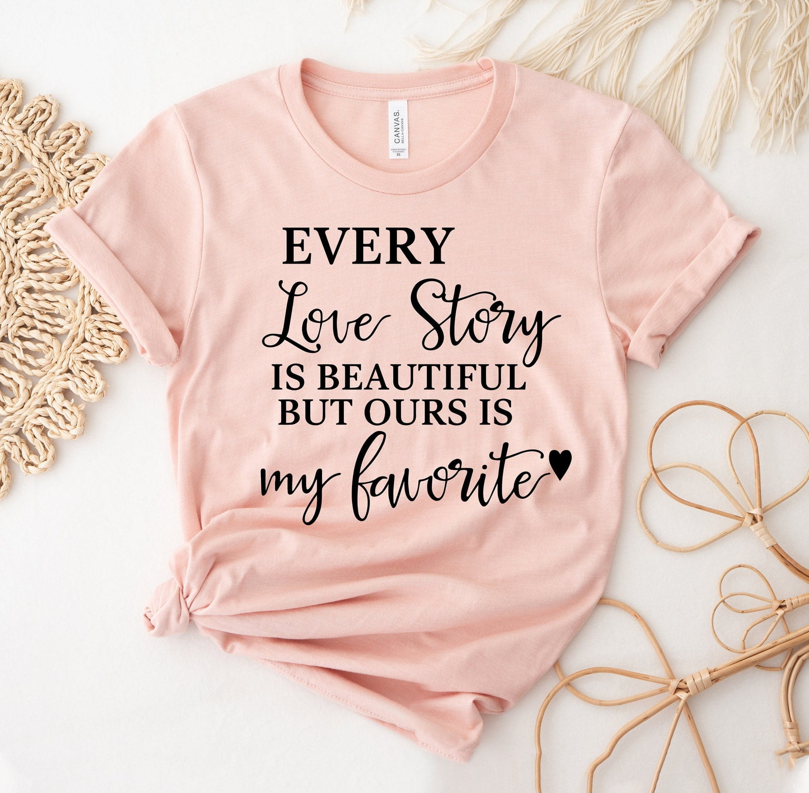 Every Love Story Is Beautiful T-shirt Honeymoon Shirt Valentine