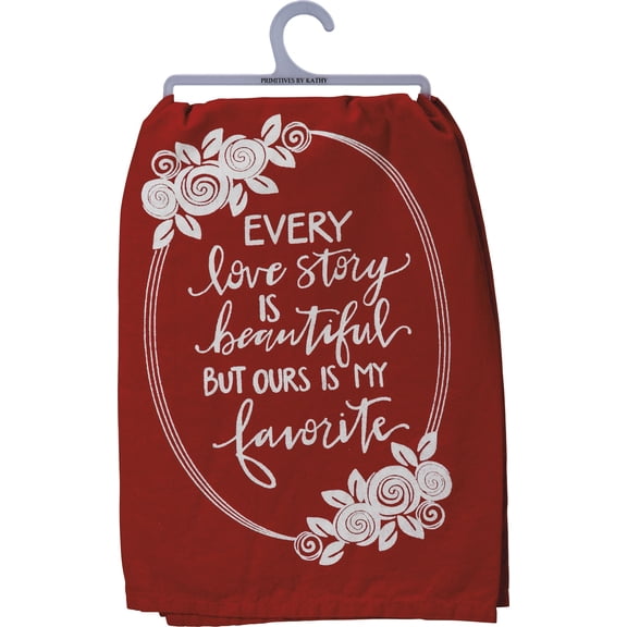 Primitives by Kathy Valentine Every Love Story Is Beautiful Towel