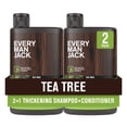 thumbnail interactive-video image 1 of Every Man Jack 2-in-1 Shampoo and Conditioner, Thickening Tea Tree, Twin Pack, 13.5oz each - For All Hair Types, 1 of 9