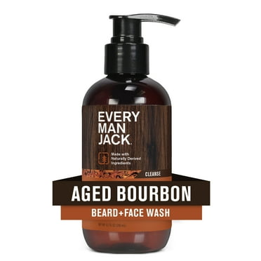 Every Man Jack Aged Bourbon Beard and Face Wash for Men, Naturally Derived, 6.7 fl oz
