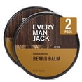 thumbnail image 1 of Every Man Jack Beard Balm - Moisturize, Strengthen And Style Your Beard w/Medium Hold - Light Sandalwood Scent -  2oz (Twin Pack), 1 of 9