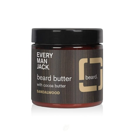 Every Man Jack Beard Butter, 4-ounce (Sandalwood), Pack of 2