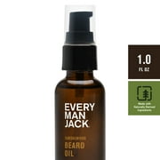 Every Man Jack Beard Oil - Moisturize & Soften Your Beard - Light Sandalwood Scent -1oz