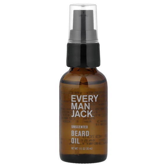 Every Man Jack Beard Oil, Unscented, 1 fl oz (30 ml)