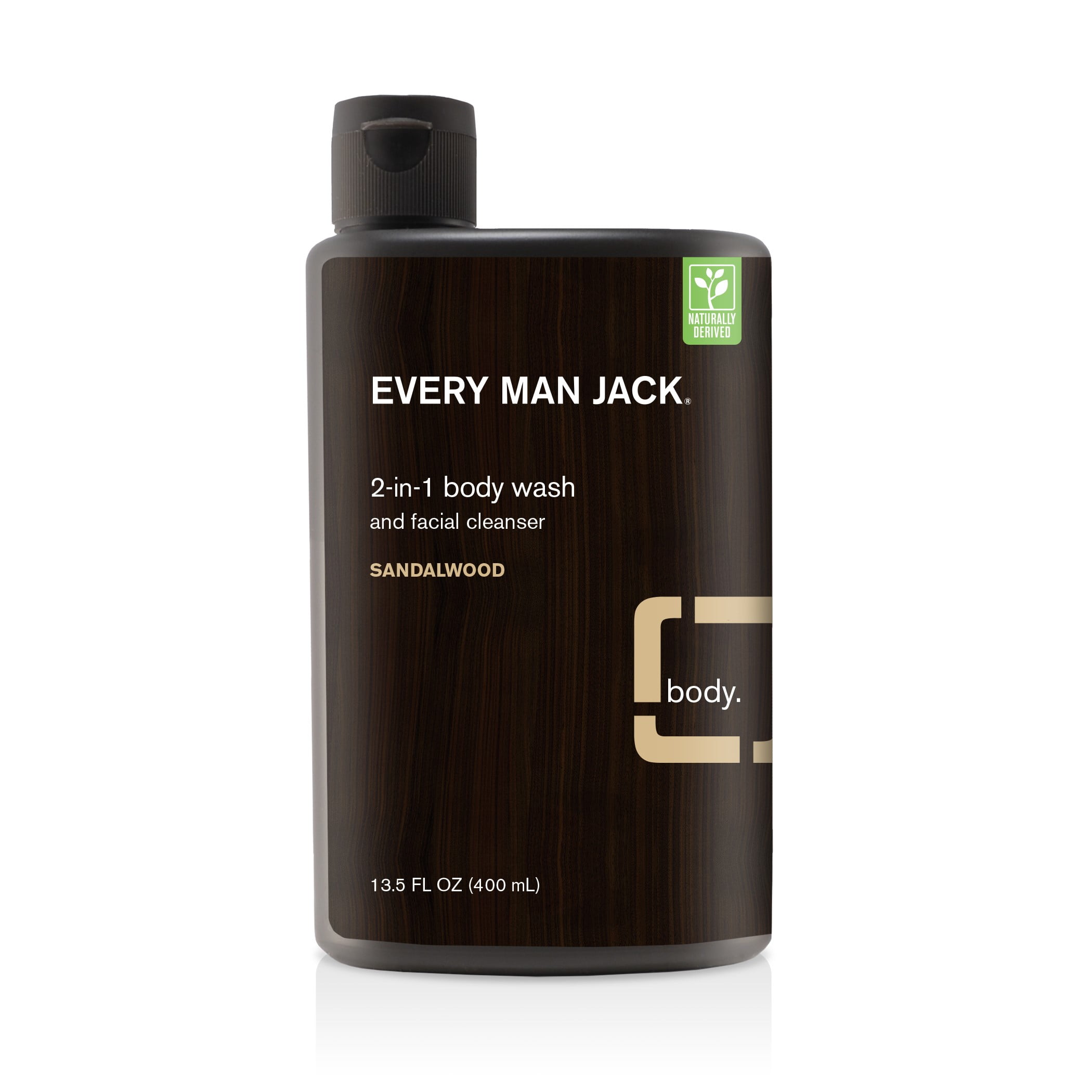 Every Man Jack Body And Face Wash, Sandalwood, 13.5 Oz