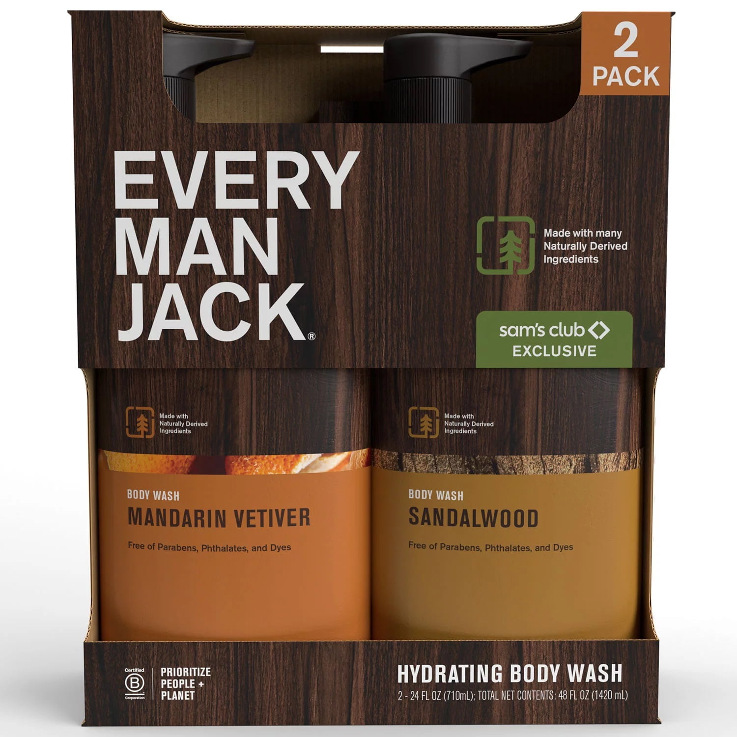 Every Man Jack Body Wash, 24 Fluid Ounce (Pack of 2)