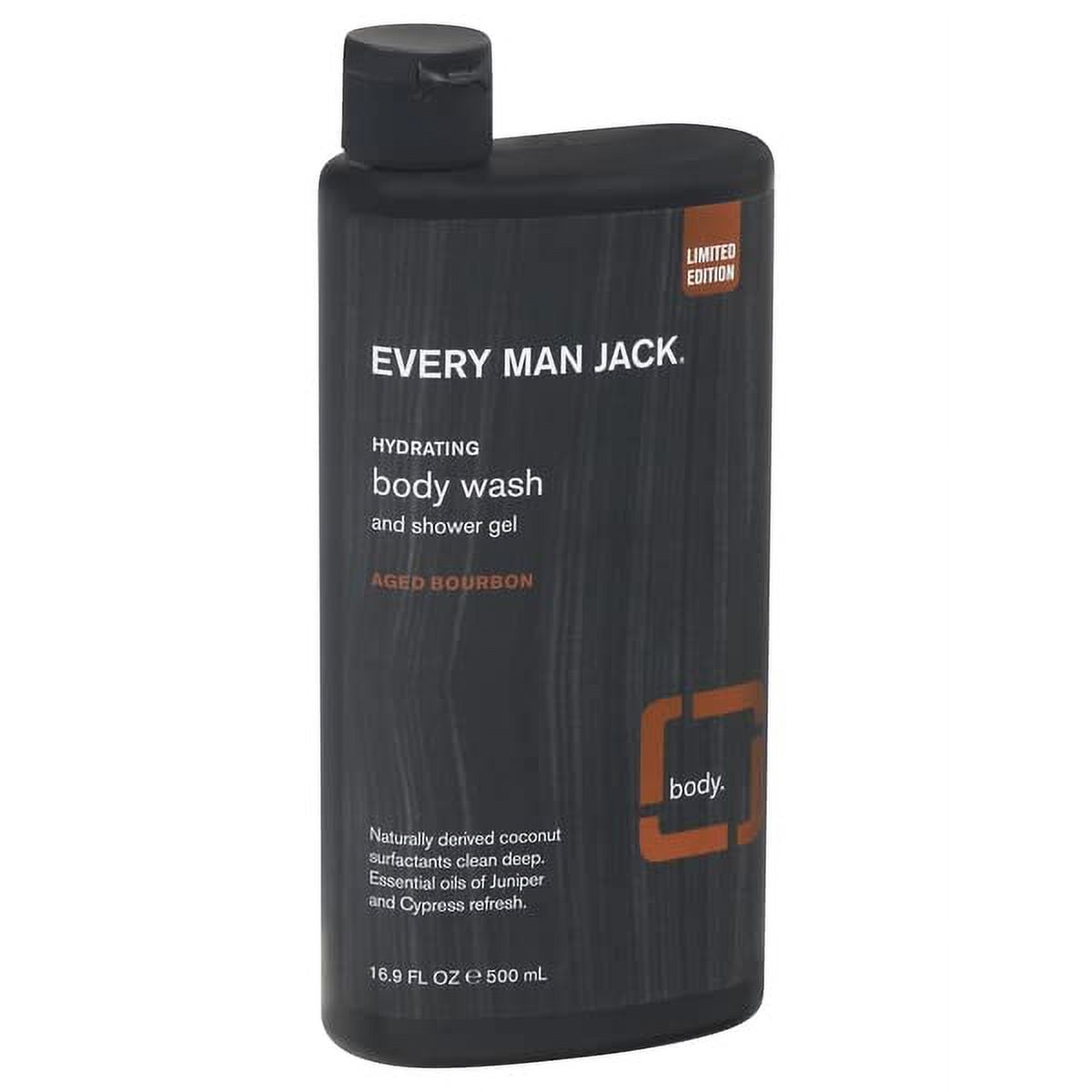 Every Man Jack, Body Wash And Shower Gel, Hydrating, Aged Bourbon, 16.9