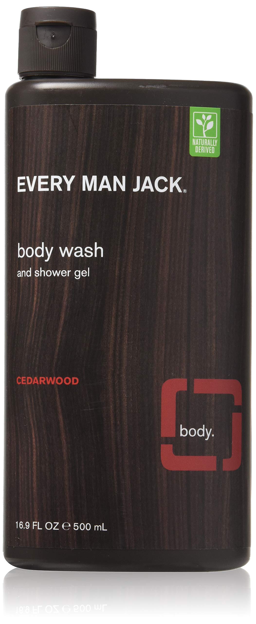 Every Man Jack Body Wash, Cedarwood, 16.9 Fl Oz, Pack Of 2.
