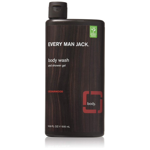 Every Man Jack Body Wash, Cedarwood, 16.9 Fl Oz, Pack Of 2.