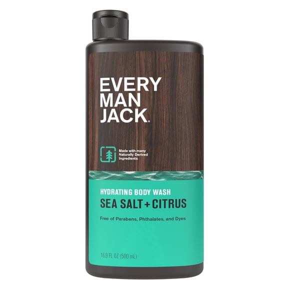 Every Man Jack Body Wash with Sea Salt and Citrus, 16.9 oz
