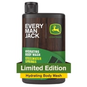 Every Man Jack Limited Edition John Deere Collection, Hydrating Men's Body Wash, Steelwater Springs scent, 13.5 oz