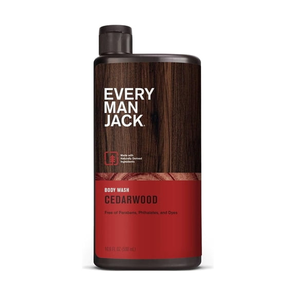 Every Man Jack Body Wash and Shower Gel, Cedarwood, 16.9 oz