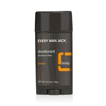 Every Man Jack Citrus Men’s Deodorant - Aluminum Free Natural Deodorant - 3oz