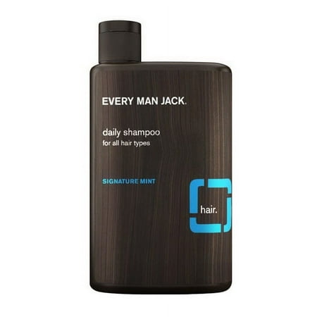 Every Man Jack Daily Shampoo Signature Mint for All Hair Types, 13.5 Oz, 3 Pack