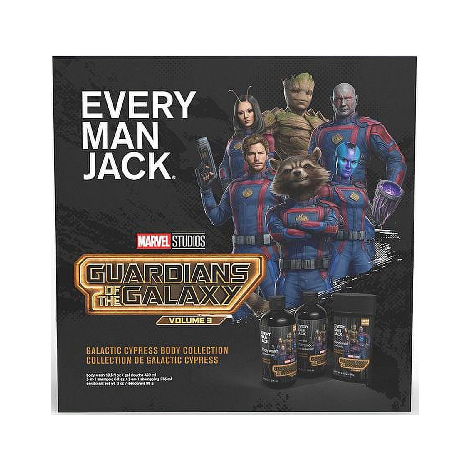 Every Man Jack Marvel Guardians of the Galaxy Body Collection, Multicolor