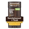 thumbnail interactive-video image 1 of Every Man Jack Men’s Sandalwood Teak Antiperspirant Deodorant - Stay Fresh with Antiperspirant Men’s Deodorant - Odor Crushing, Long Lasting, Plant-Based, and No Harsh Chemicals - 2.6 oz, 1 of 12