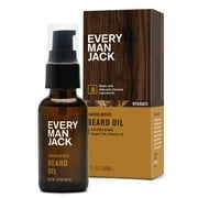 Every Man Jack Men's Beard Oil to Moisturize and Soften, Beard Care Conditioner, Sandalwood, 1 Fluid Ounce