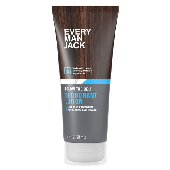 Every Man Jack Men's Below the Belt Deodorant Lotion - 3 fl. oz