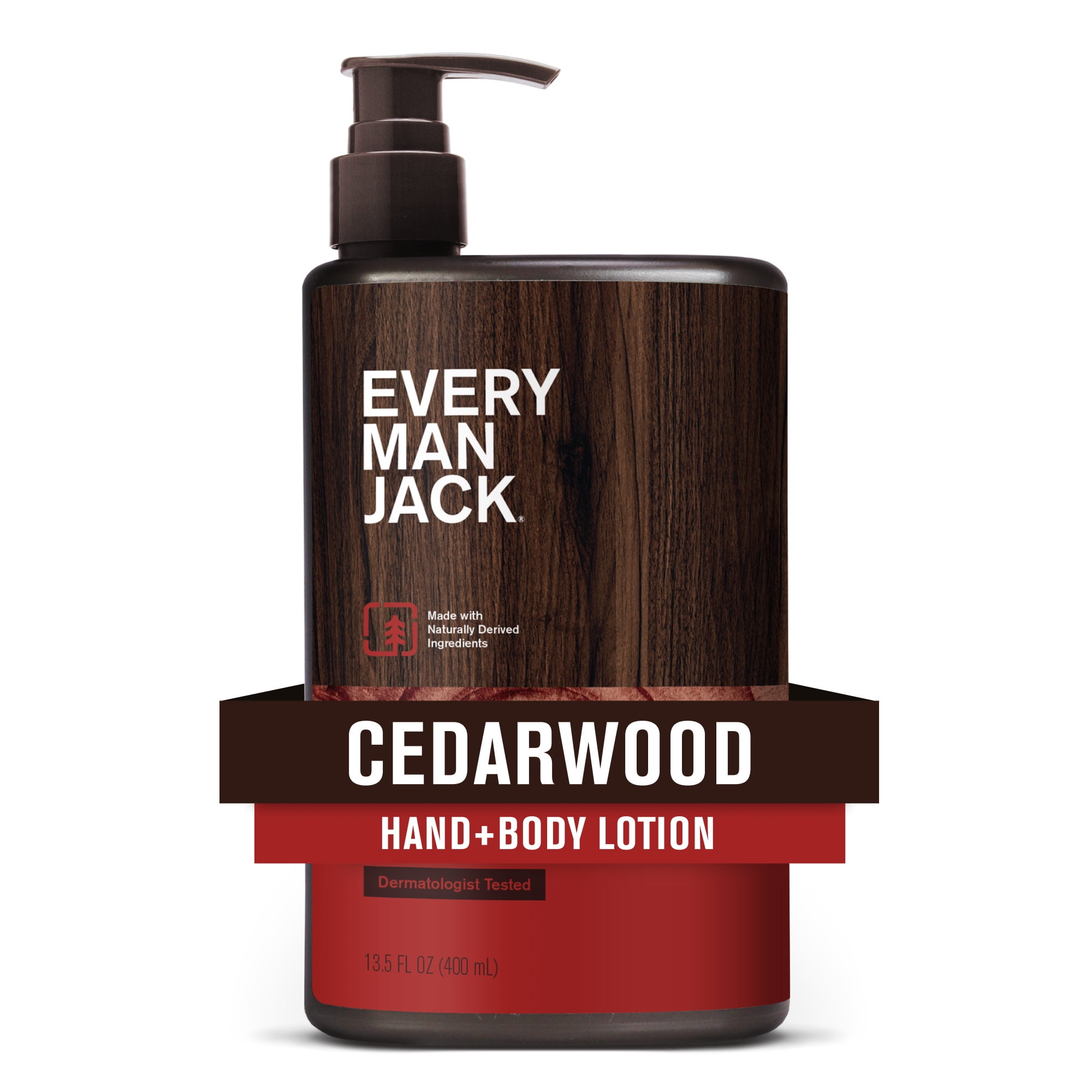 Every Man Jack Cedarwood Hand & Body Lotion, 13.5 fl oz
