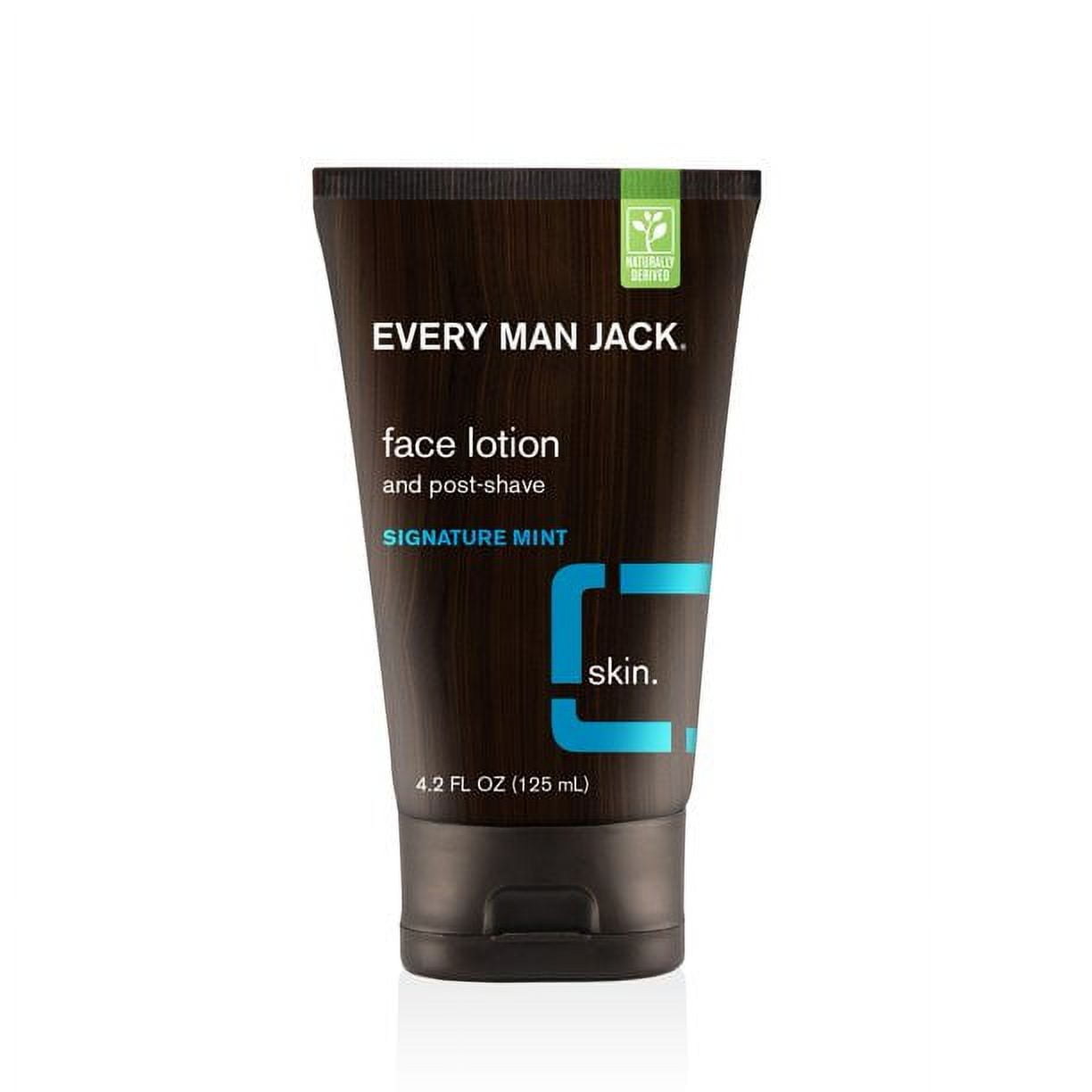 Every Man Jack Post Shave Face Lotion, Signature Mint, 4.2 oz
