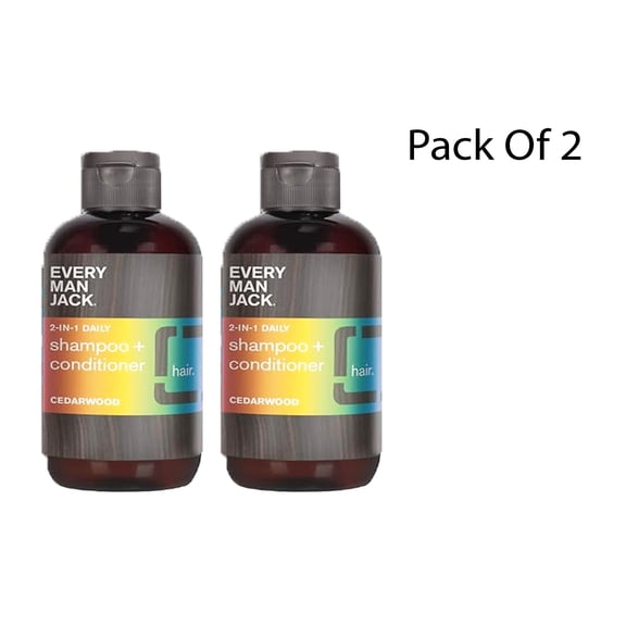 Every Man Jack Pride Essentials - Grooming Essentials with Clean Ingredients & Incredible Scents - Shampoo And Conditioner 8.0 fl Oz (Combo Pack)