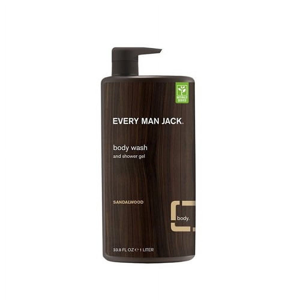 Every Man Jack Sandalwood Body Wash, 33.8 Oz