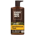 thumbnail interactive-video image 1 of Every Man Jack Sandalwood Teak Daily 2-in-1 Shampoo and Conditioner for Men, Naturally Derived, 16 oz, 1 of 12