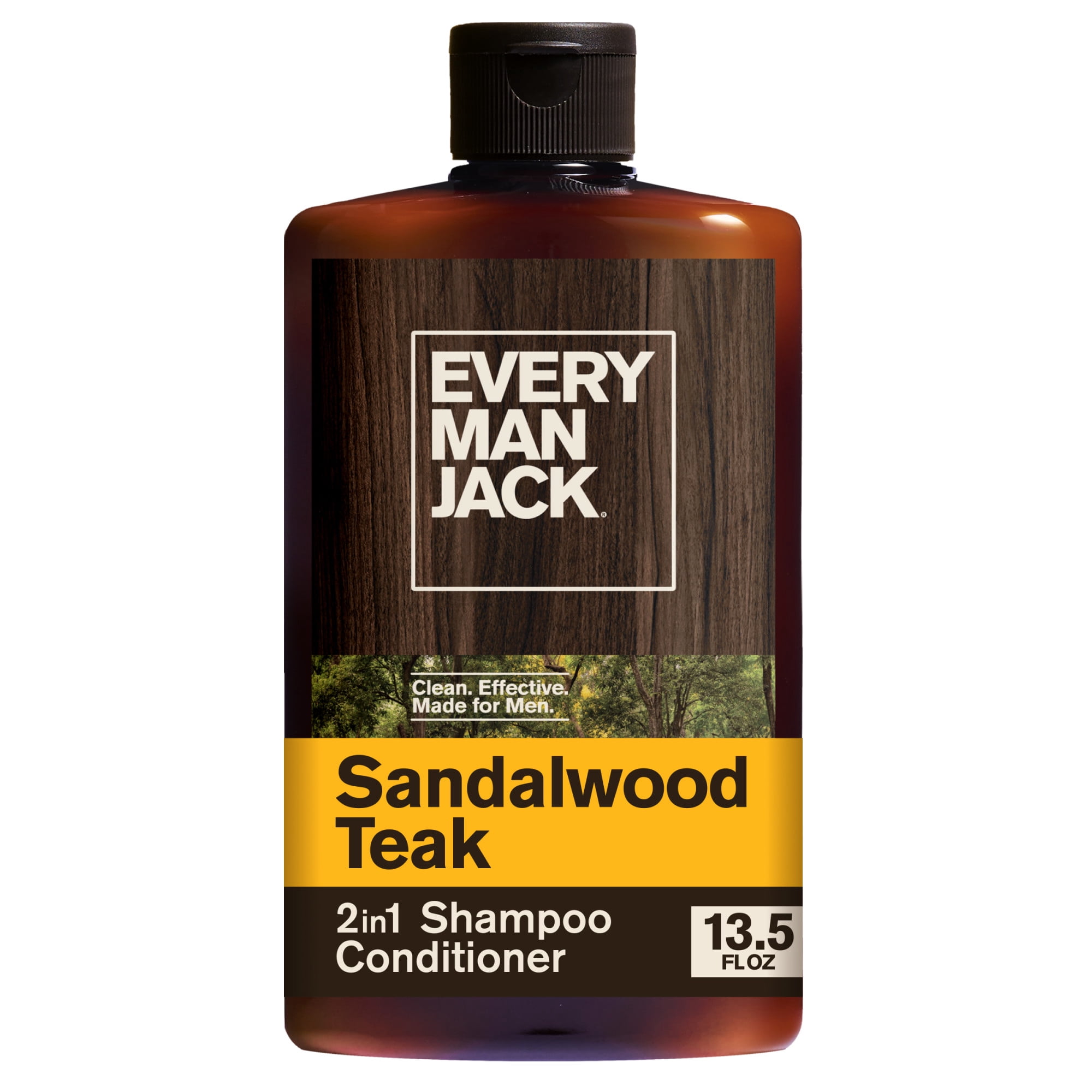 Every Man Jack Sandalwood 2 in 1 Shampoo Conditioner for All Hair