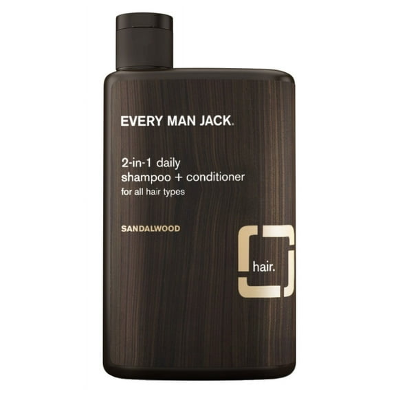 Every Man Jack Shampoo 2-In-1 Sandalwood 13.5oz (Pack of 2)