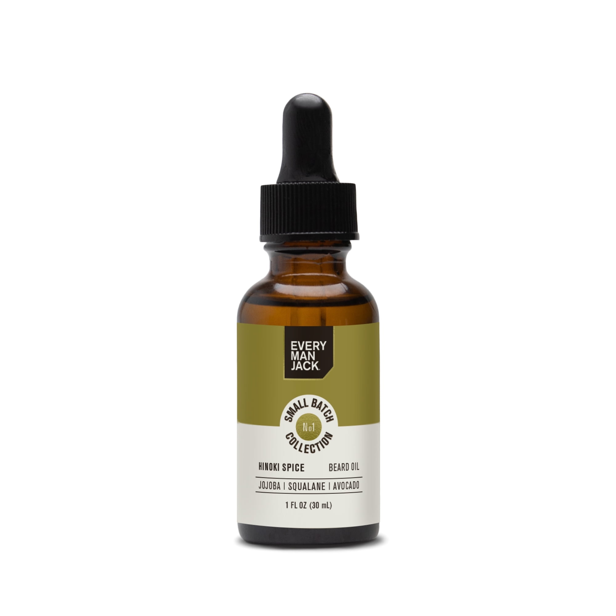 Every Man Jack Small Batch Beard Oil - Hinoki Spice Fragrance - 1 oz