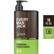 Every Man Jack Tea Tree Daily 2-in-1 Mens Shampoo & Conditioner, Naturally Derived, 16 oz