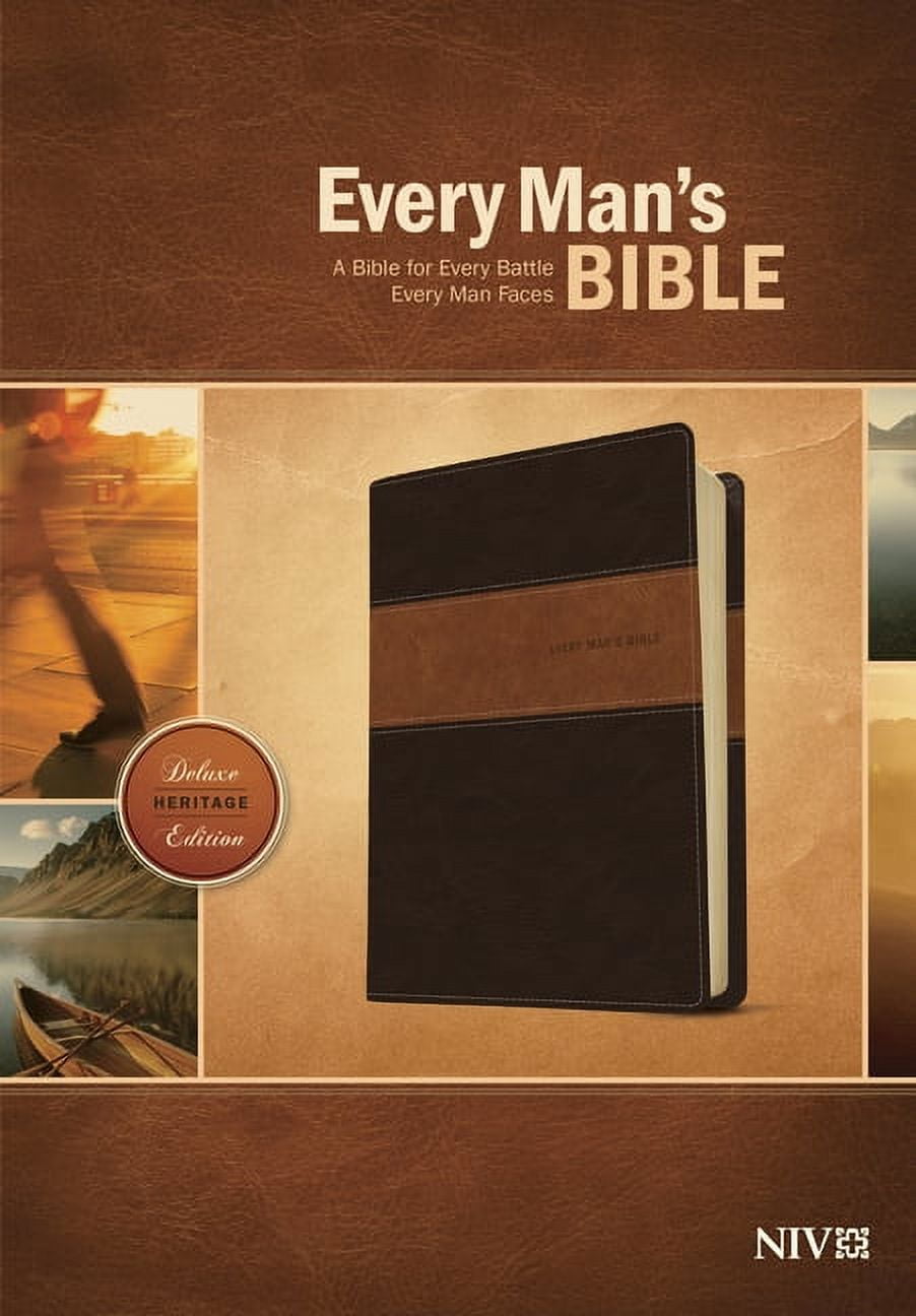 STEPHEN ARTERBURN; DEAN MERRILL Every Man's Bible NIV, Deluxe Heritage Edition, TuTone (LeatherLike, Brown/Tan) (Hardcover)