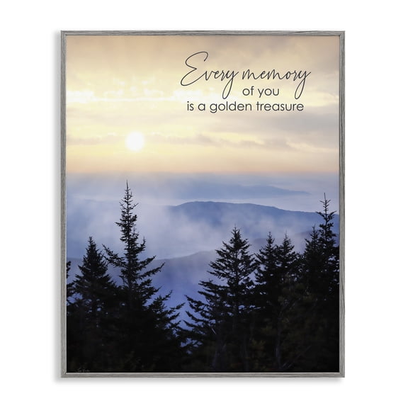 Every Memory of You Grief Gray Framed Giclee Art, 24 x 30, Made In USA