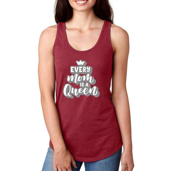 Every Mom Is A Queen Racerback Tank Women -Image by Shutterstock, Female Large