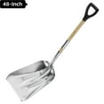 thumbnail image 1 of Every Moment Counts 48in Heavy Duty Metal Shovel with Hardwood Handle and D-Grip, Aluminum Shovel, Snow Shovel for Car, 1 of 7