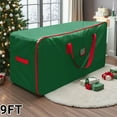 thumbnail image 1 of Every Moment Counts Christmas Tree Storage Bag, Fits Up to 9 ft Tall Artificial Tree, Heavy Duty Waterproof Green Christmas Tree Storage Container with Zipper and Handles, 1 of 6