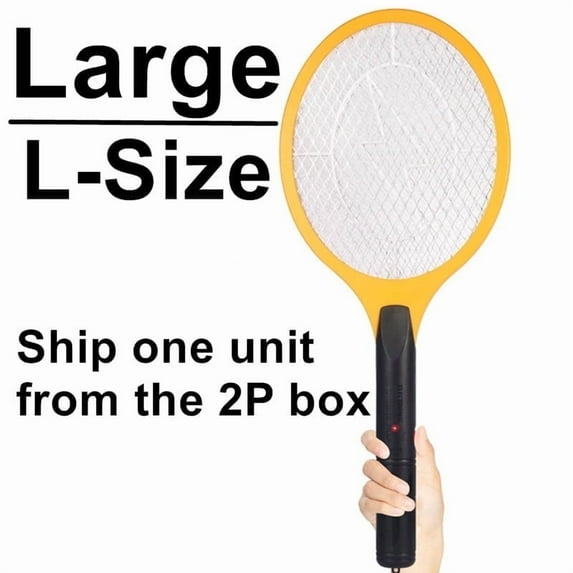 Every Moment Counts Electric Bug Zappers Handheld Fly Swatter, Fly Trap Indoor, Insect Repellent, 3000V Mosquito Killer with LED Light & Safe Mesh for Indoor/Outdoor Use, Large-size