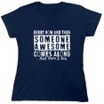 thumbnail image 1 of Every Now And Then Someone Sarcastic Humor Novelty Funny Women's Casual Tees, 1 of 3
