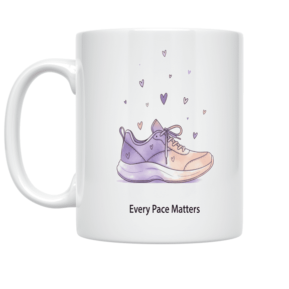 Every Pace Matters - Runner Motivation - 11 oz Ceramic Coffee Mug