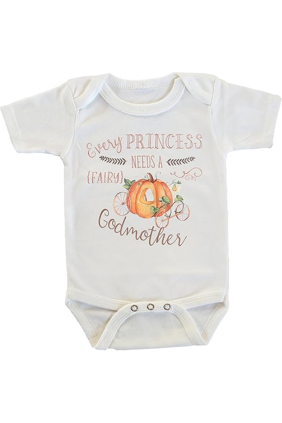 Every Princess Needs a Fairy Godmother Pumpkin Carriage Onesie/Bodysuit
