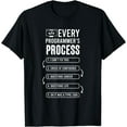 thumbnail image 1 of Every Programmers Process Programmer Life Funny Programmer T-Shirt, 1 of 4