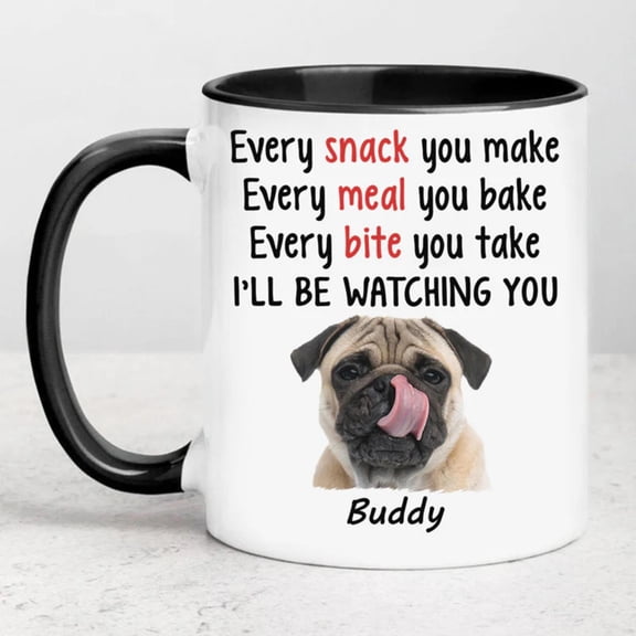 Every Snack You Make, Personalized Gift For Pet Lovers, Custom Photo, Bekilab, 11oz-15oz Mug