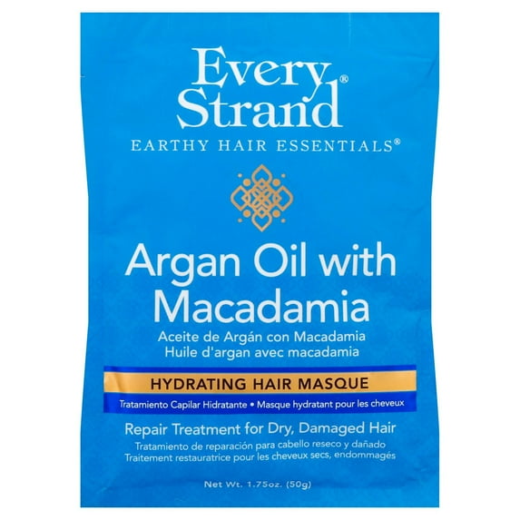 Every Strand Argan Oil Macadamia Hydration Repair Hair Masque, 1.75 Oz., Pack of 12