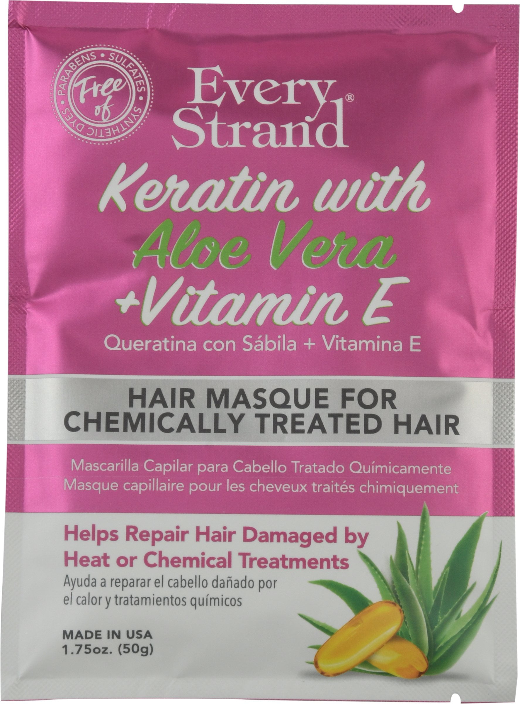 Every Strand Keratin with Aloe + Vitamin E Hair Masque for Chemically