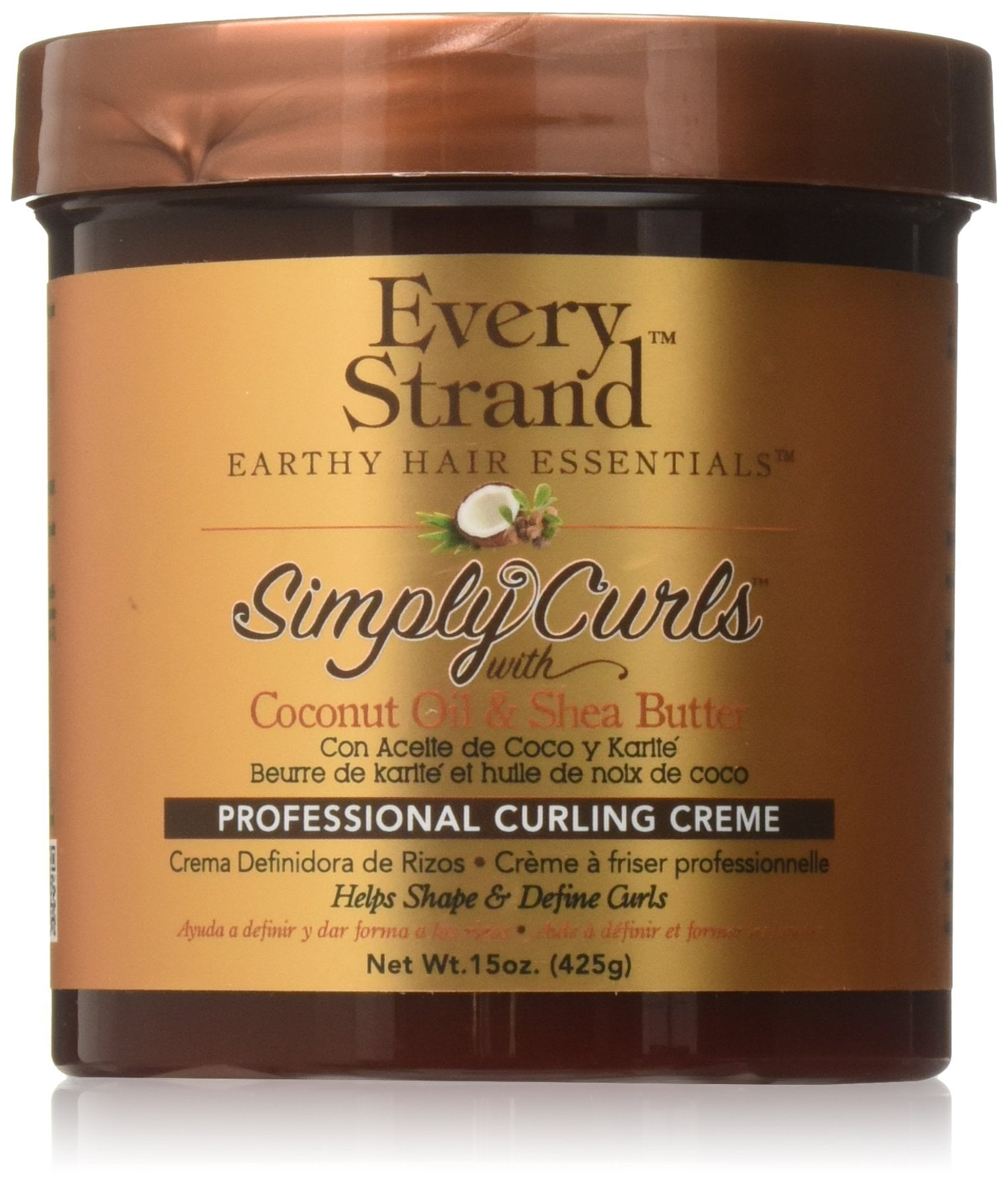 Every Strand Simply Curls Professional Curling Creme, 15 oz., All Hair Type, Moisturizing