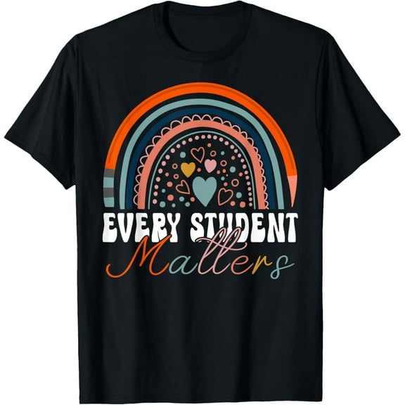 Every Student Matters Paraprofessional Support Teacher T-Shirt men and women can wear, black, white, gifts.