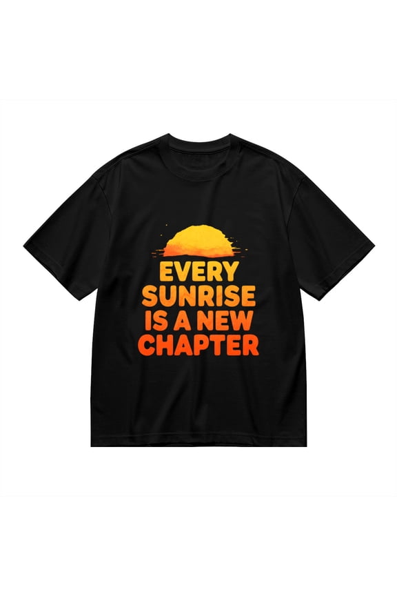 Every Sunrise Is A New Chapter, Sun Print 1, T Shirt for Men, Vintage Graphic Tees Men, 23806866,S