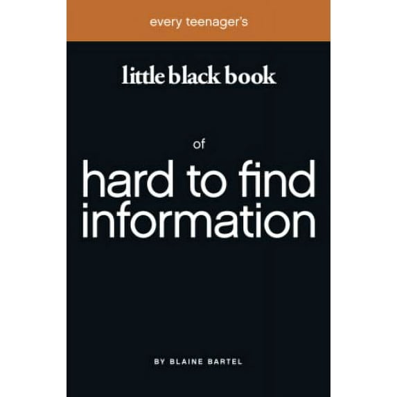 Pre-Owned Little Black Book on Hard to Find Information (Paperback) 1577944577 9781577944577