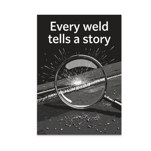 Every Weld Tells a Story - Welding Enthusiast - 13x19 Poster Print