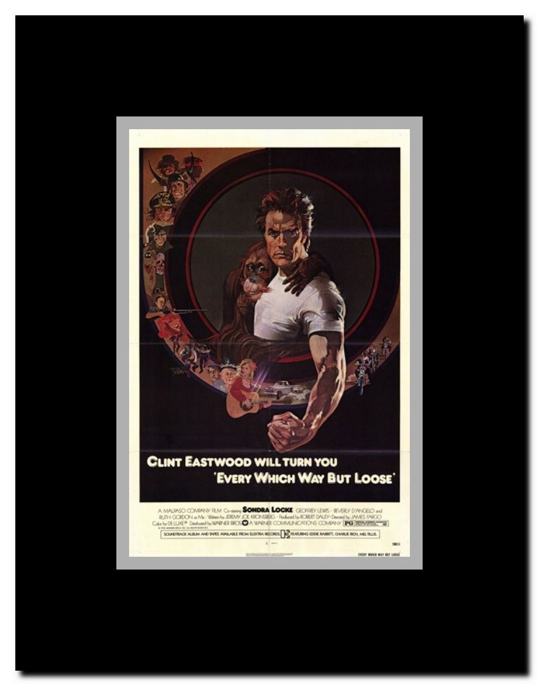 Every Which Way But Loose Framed Movie Poster